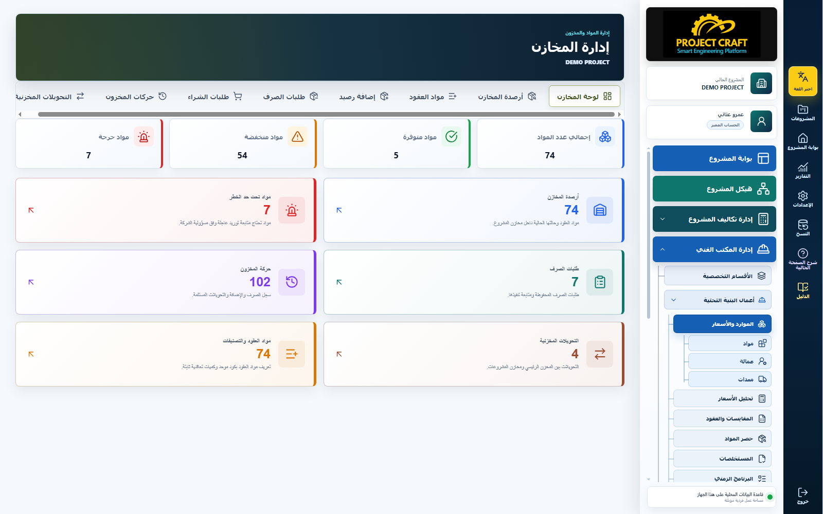 إدارة المخازن